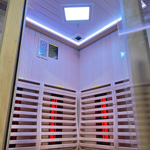 Quadrant Infrared Twin Indoor Sauna - Canadian Spruce / 150cm by Insignia