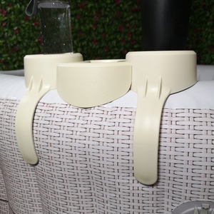 Lay-Z-Spa Hot Tub Drinks and Food Holder Inflatable Spa Accessory - Cream by Samuel Alexander