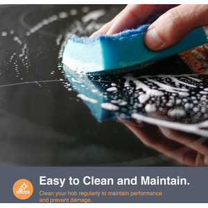 Double Induction Hob with LED Display - Black by VonShef