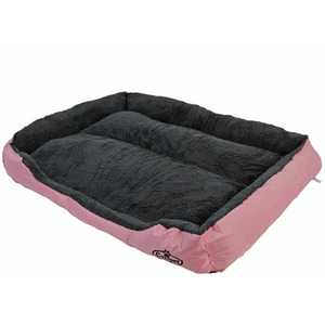 Faux Fur Dog Bed in PinkGrey XXL - Grey by Actiaspet