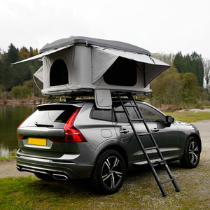 Pop Up Car Roof Tent 2-3 Person - Grey by Monster Shop
