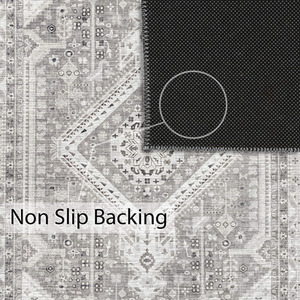 Vernal Senglea Grey Machine Washable Rug - Grey / 200 cm x 300 cm by Vernal