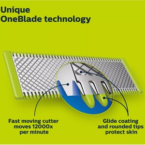 Philips Norelco Oneblade 360 Face Hybrid Electric Trimmer - Black by Philips