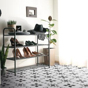 Floor Tiles Self-Adhesive Vinyl Flooring Kitchen Bathroom - Grey / Ethno by D-C-Fix