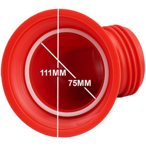 IBC S100x8 (3 inch) Female to IBC S100x8 (3 inch) Male 45-degree elbow - Red by DNA PACKAGING LTD