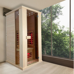 Infrared Home Single Person Sauna - Canadian Spruce / 1000 x 900 by Insignia