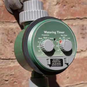 Electronic Automatic Water Timer - Green by Garden Mile