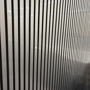 4x Wood Acoustic Slatted Wall Panels - Chrome Metallic by Aluxo