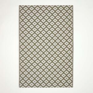 Homescapes Outdoor Rug Luxury Waterproof Reversible, Green May Geometric by Homescapes