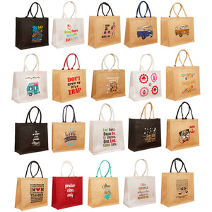 Natural Jute Shopping Bags by Roseley