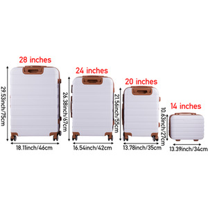 Lifeideas Set of 4 Lockable Travel Suitcase by lifeideas