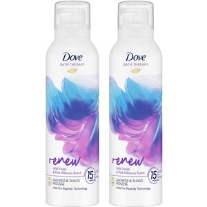 Dove Bath Therapy Renew Shower and Shave Mousse 200ml by Dove