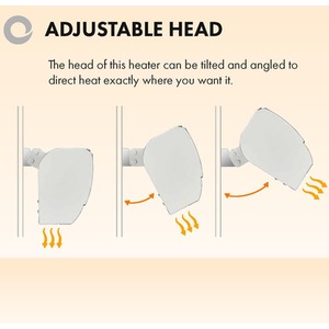 Electric Garden Patio Heater - Black