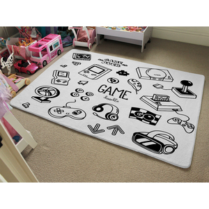 Game Doodles Designer Rug by NA