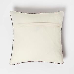 Homescapes Tirana Handwoven Traditional Red Kilim Cushion - Red by Homescapes