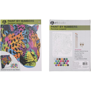 Paint by Numbers Rainbow Leopard or Giraffe by Art Studio
