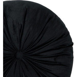 Divante Round Velvet Cushion - Black by Divante