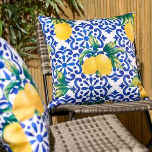 Pack Of Outdoor Lemon Filled Cushions by OHS