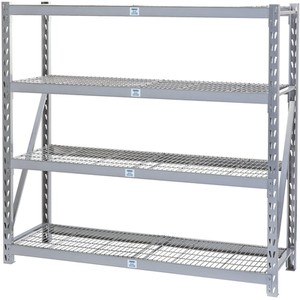 Expert Heavy Duty Steel 4 Shelving Unit - Grey by Draper