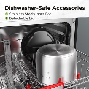 Midea Multifunctional Pressure Cooker with Non-Stick Inner Pot - Black by Midea