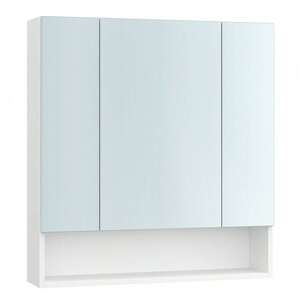 VASAGLE Bathroom Mirror Cabinet - White by VASAGLE