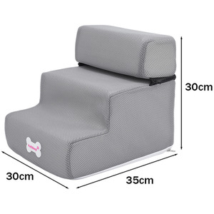 WhiskerJoy 3 Step Pet Stairs by WhiskerJoy