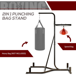 HOMCOM Free-Standing Speed Boxing Punch Bag by HOMCOM