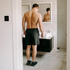 Body Analysis Scale with BMI and Calorie Guide - Silver by Gymcline