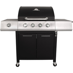 5 Burner Premium Gas BBQ - Black by Charles Bentley