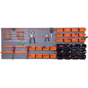 DIY Tool Storage Set with Wall Plates - Black / 66 Piece Set by Groundlevel