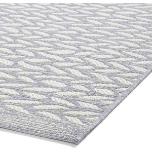 Grey and Cream Weatherproof Garden Outdoor Rug by The Rug Wholesaler