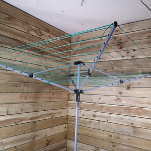 Multi Arm Steel Rotary Washing Line - Silver by Samuel Alexander