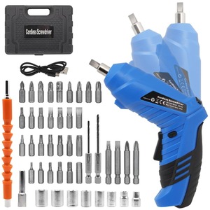 Cordless Drills DIY Tools Set of 47 - Blue