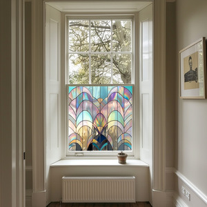 Gaiola Art Deco Stained Glass Privacy Window Film by Creative Printing
