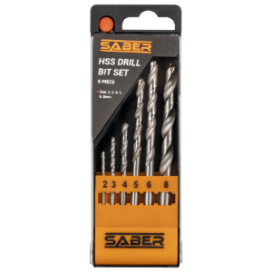 Saber HSS Six Piece Drill Bit Set by Saber