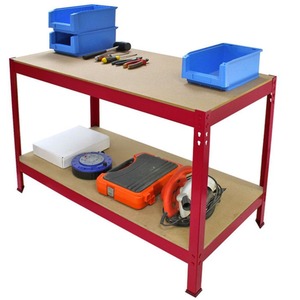 Q-RAX Red Workbench 100cm - Red - Red by Monster Racking
