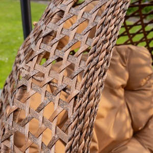 Henley Single Swing Egg Pod Chair - Brown - Brown by Artemis Home