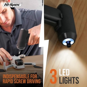 Electric Screwdriver Set 3.6V Rechargeable - Black