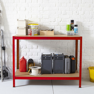 Neo Metal Garage Workbench - Red by Neo