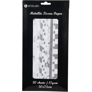 Art Studio Metallic Patterned Tissue Paper by Art Studio