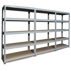 Q-Rax Grey Metal Shelving Units 120cm x 180cm x 50cm - Grey - Grey by Monster Racking