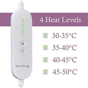 Electric Foot Warmer Heated Cosy Slippers - Beige by Sweet Dreams