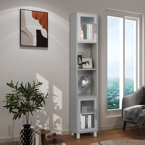 Slim Tower Cabinet - Grey by GAINOOM