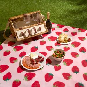 Strawberry Throw Blanket - Pink by OHS