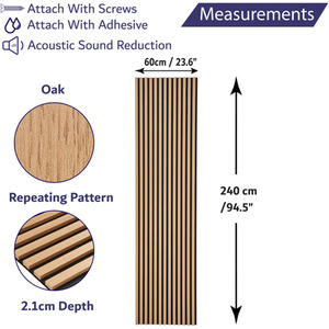 Wooden Slatted 3D Acoustic Wall Panelling by Home Treats