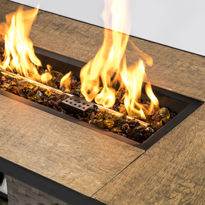 4kg Yellow Tempered Fire Glass Lava Rocks for Outdoor Gas Fire Pit - Yellow by Teamson Home