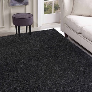 Desire Rugs Plain Living Room Fluffy Shaggy Area Rugs by Desire Rugs