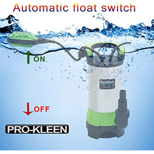 Submersible Water Pump 1100W with Optional Hose - Blue Hose by Pro-Kleen