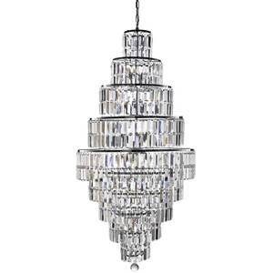 Empire 13 Light Chandelier Chrome Finish, E14 - Chrome