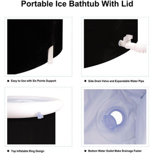 Inflatable Ice Bath - Black by Groundlevel